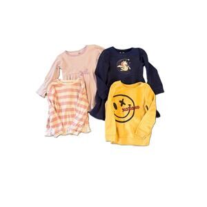 Girls Clothing Lot Size 5T Dress Top Fleece Pullover Smiley Face Comfort Lot 14A